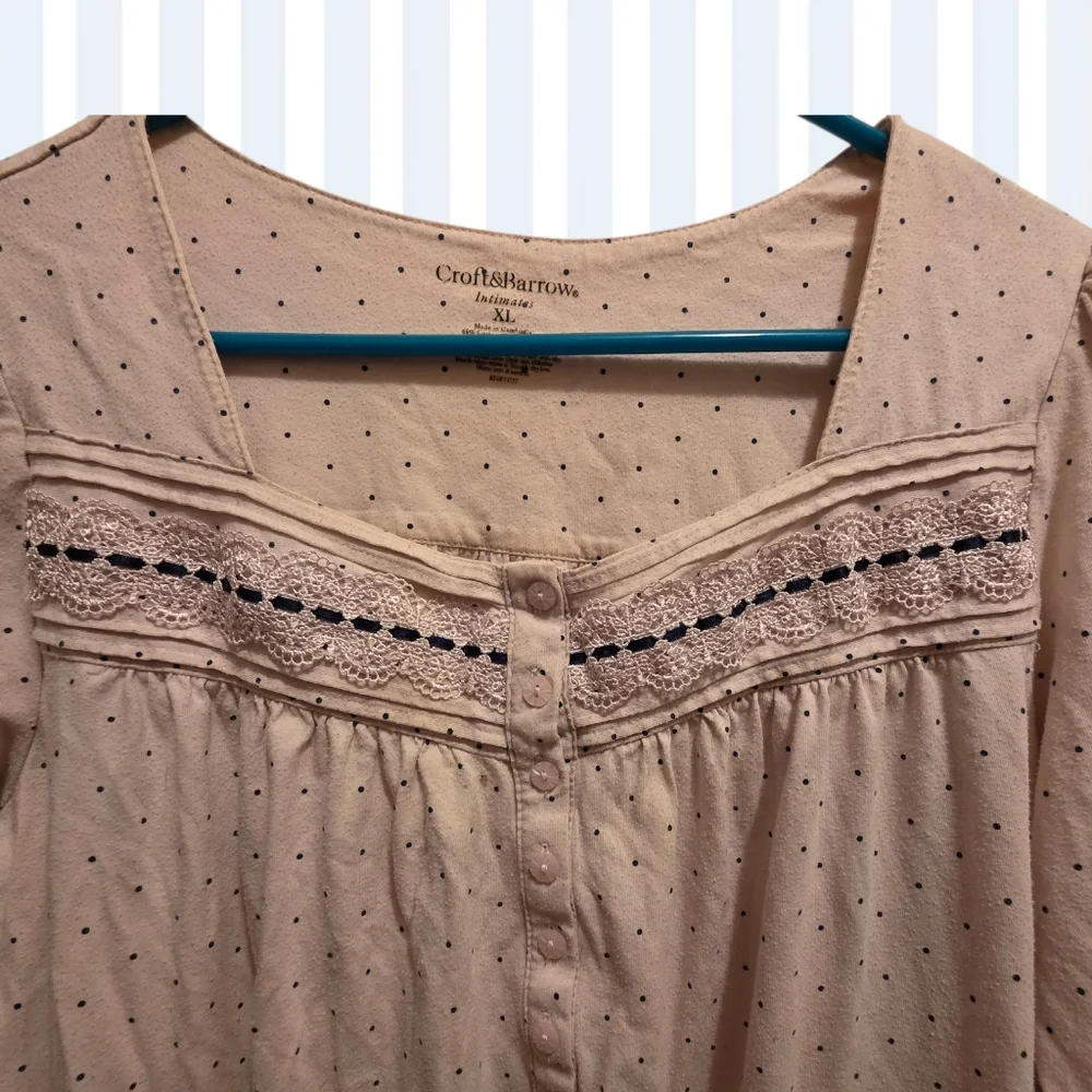 Croft & Barrow Pink Nightgown - Picture 4 of 6